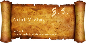 Zalai Vivien névjegykártya